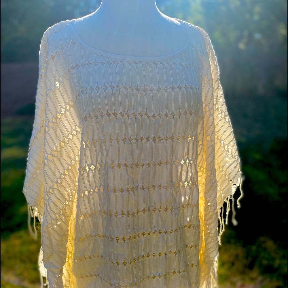 Chico’s Fringe NWT Poncho